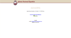 Desktop Screenshot of iglesianacionalespanola.com